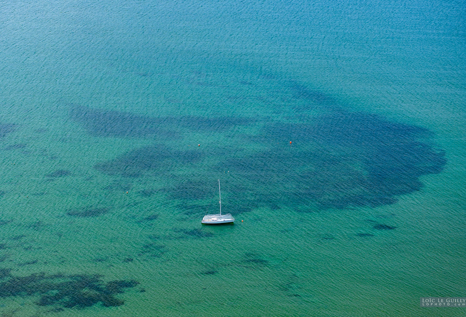 photograph of Yacht moored off Lauderdale beach